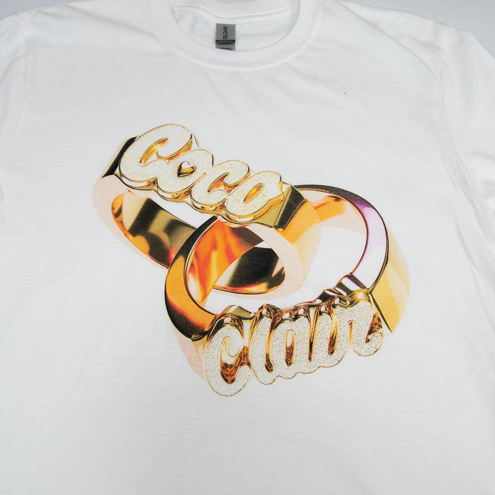 Rings Tee - White